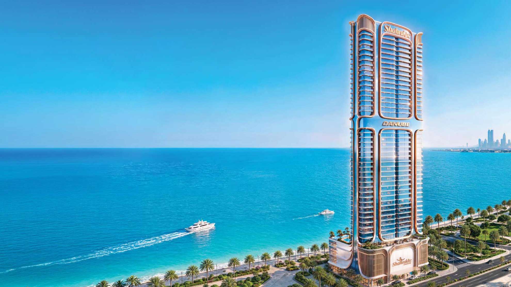 Shahrukhz Residences by Danube waterfront tower in Dubai Maritime City